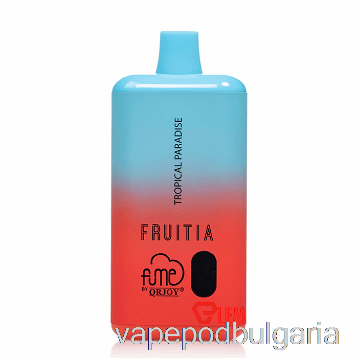 Vape 10000 Дръпки Fruitia X Fume 8000 за еднократна употреба Tropical Paradise